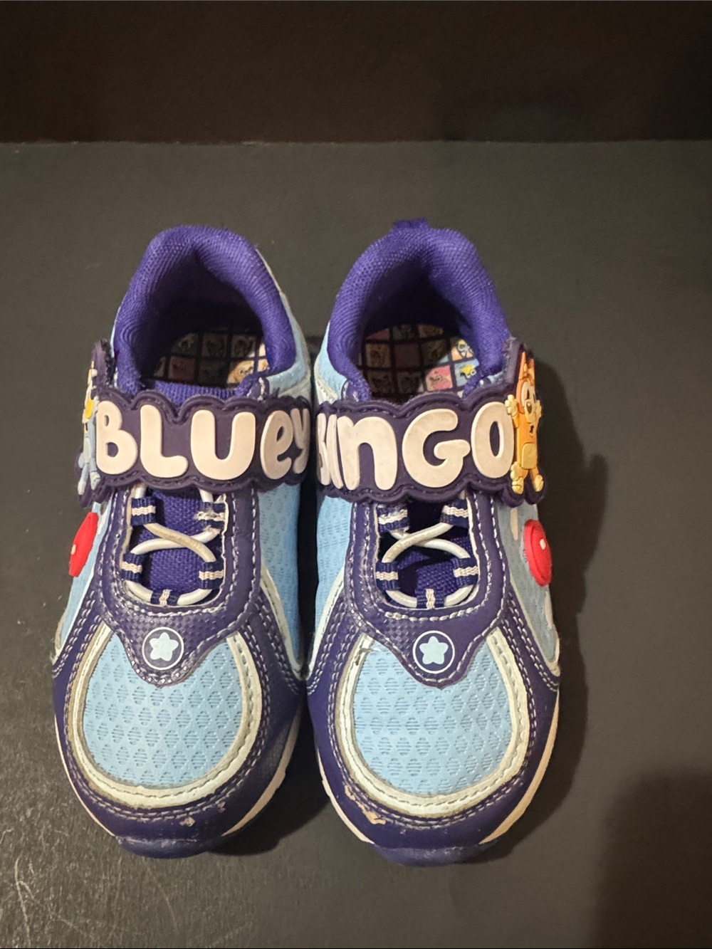Blue Yingo Kids' Light Blue and Purple Sneakers